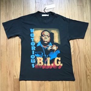 Daydreamer Notorious BIG Biggie Smalls Womens Black Tee Shirt XS NWT
